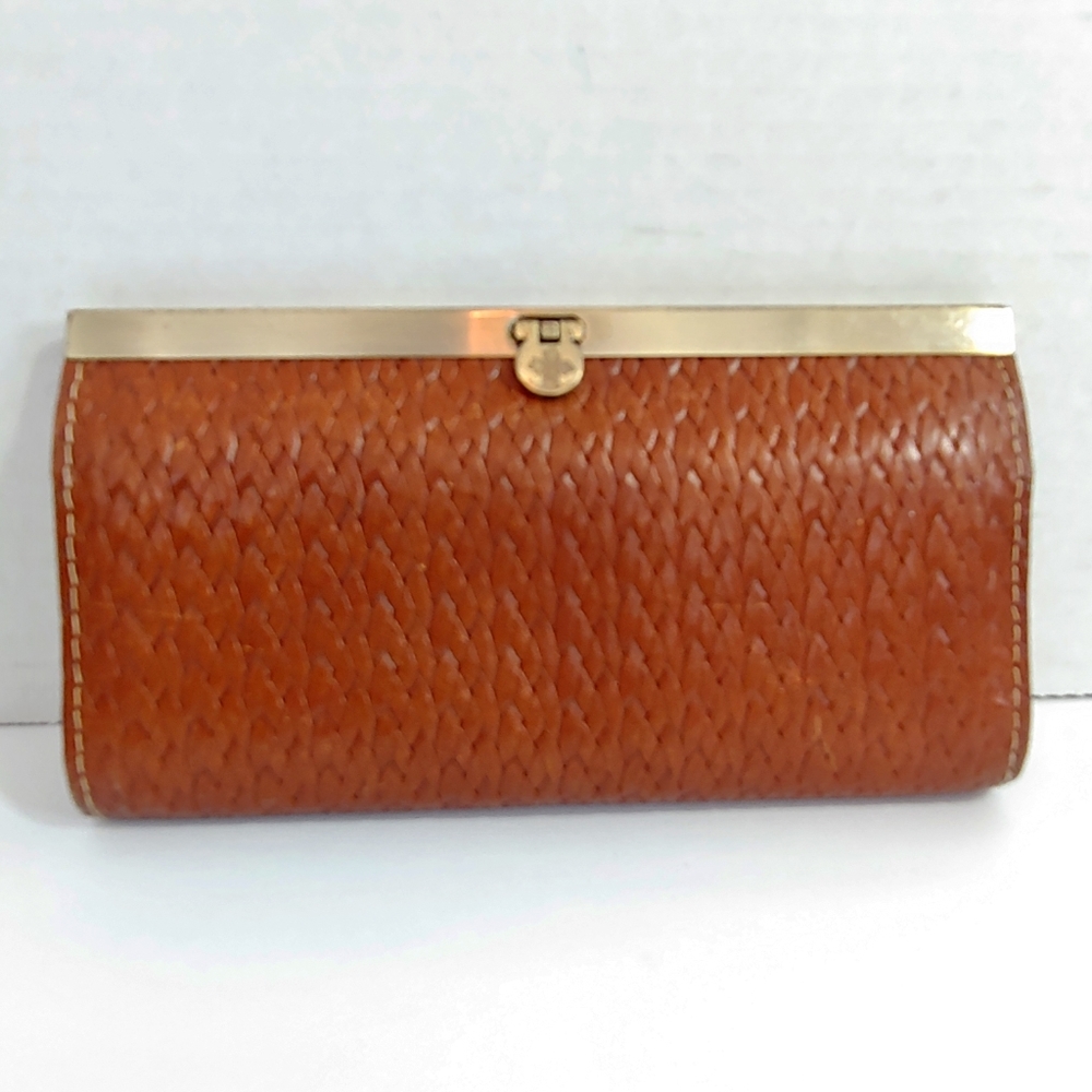Patricia Nash Cauchy woven leather wallet/clutch